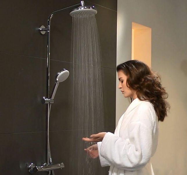 Душова система з термостатом Hansgrohe Crometta 160 Showerpipe 27264400 фото