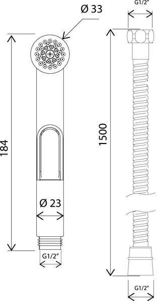 Гігієнічний набір (лійка, шланг, утримувач) AM.PM F0202000 F0202000 фото