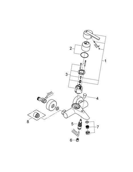 Смеситель для ванны Grohe Feel 32269000 32269000 фото
