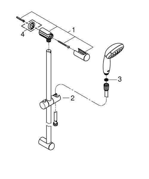Набор смесителей для ванной Grohe BauLoop 123215M M-Size 123215M фото