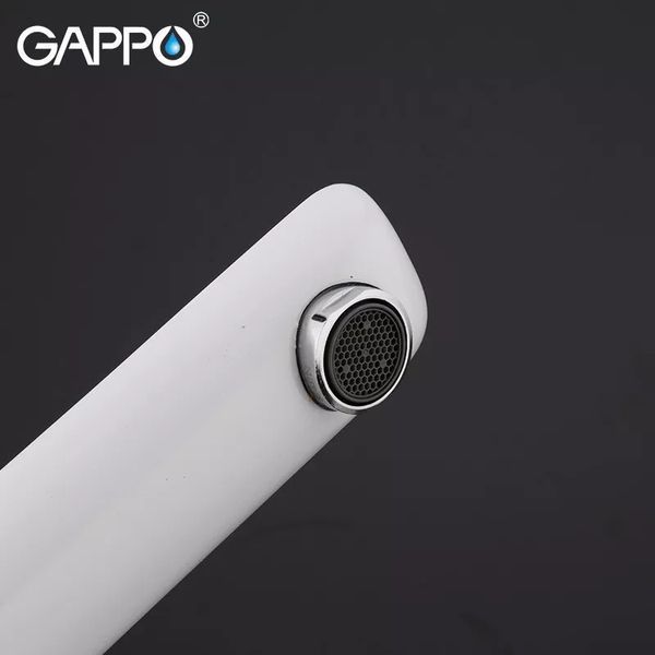 Змішувач для умивальника GAPPO G1048-2, білий/хром G1048-2 фото