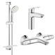 Комплект змішувачів для ванної кімнати з термостатом Grohe Eurosmart New UA34101TM0 UA34101TM0 фото 1