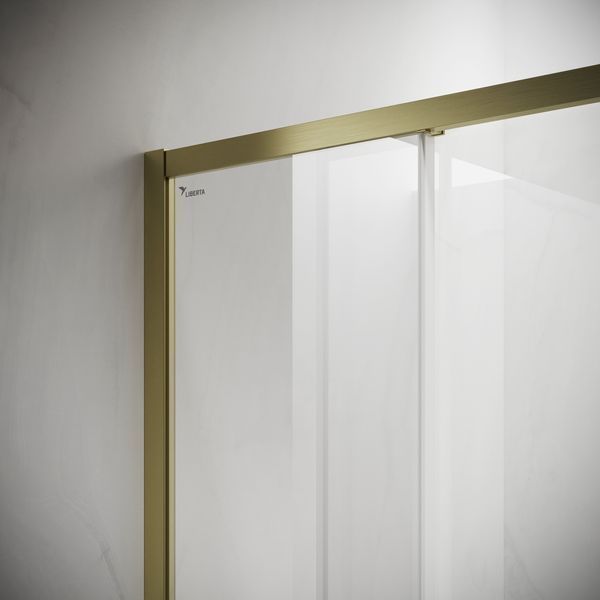 Liberta ALANTA душевая шторка на ванну (brushed gold) liberta71 фото