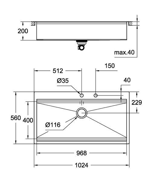 Кухонная мойка Grohe Sink K800 31586SD0 31586SD0 фото