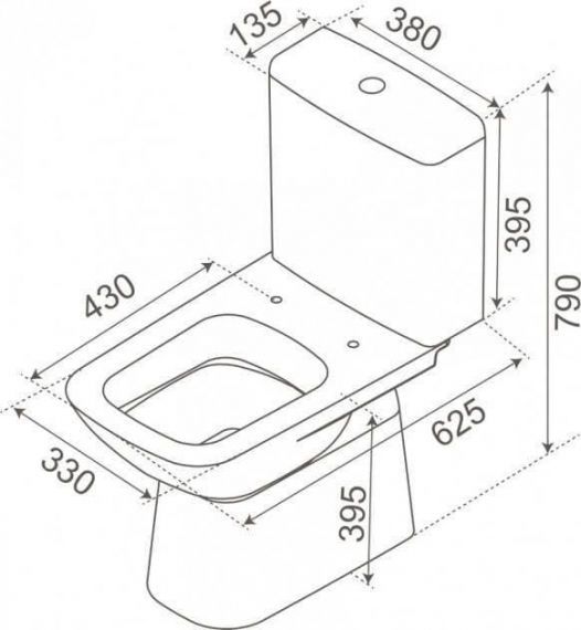 Компакт CeraStyle Duru, сидіння soft close АР000040674 АР000040674 фото