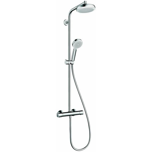 Душова система Hansgrohe Crometta 160 1jet Showerpipe EcoSmart 27265400 фото