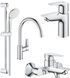 Комплект смесителей для ванной комнаты и кухни Grohe BauEdge New UA123218K0 UA123218K0 фото 1
