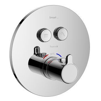 SMART CLICK смеситель для душа, термостат, скрытый монтаж, 2 режима, кнопки с регулировкой потока ZMK101901237 фото