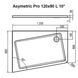 Душовий піддон Ravak ASYMETRIC PRO 120x90 L / R 10 &deg; XA25G70101L фото 3