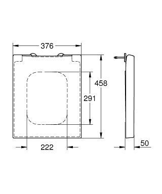 Сидіння для унітазу Grohe Cube Ceramic 39488000 39488000 фото