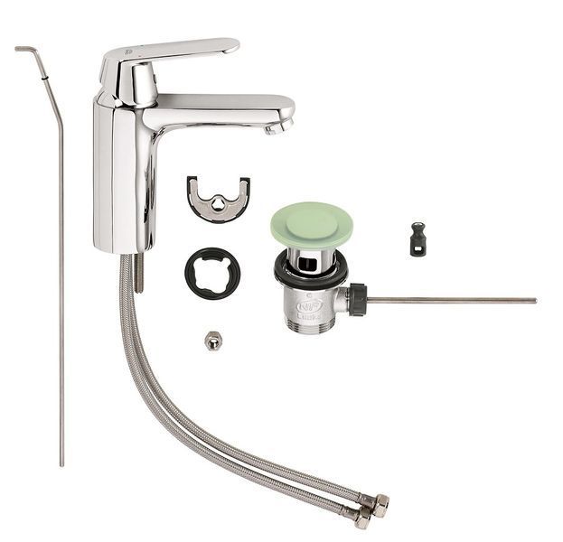 Змішувач для раковини високий з донним клапаном Grohe Eurosmart Cosmopolitan, одноважільний 23325000 фото