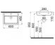 Умивальник чаша 60 см декор срібло IDEVIT Halley 3201-0455-1201 3201-0455-1201 фото 2