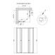 Душевая кабина Qtap Pisces BLA109-11SC5 90-105x90-105 см, стекло Clear 5 мм без поддона SD00045273 фото 7