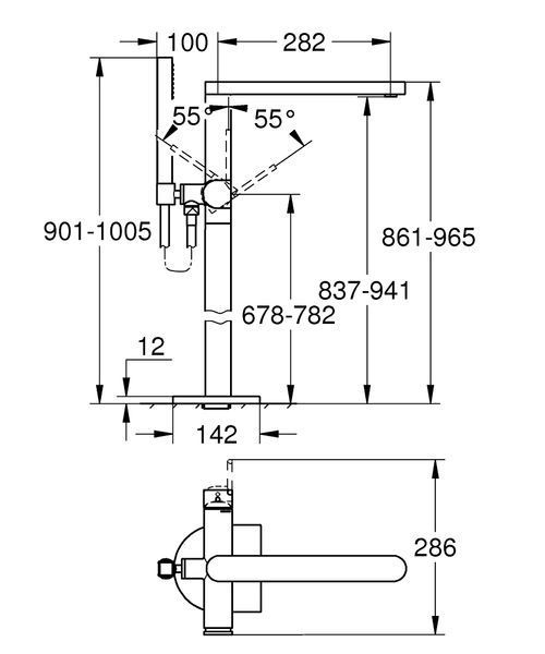 Змішувач для ванни Grohe Plus 23846003 23846003 фото