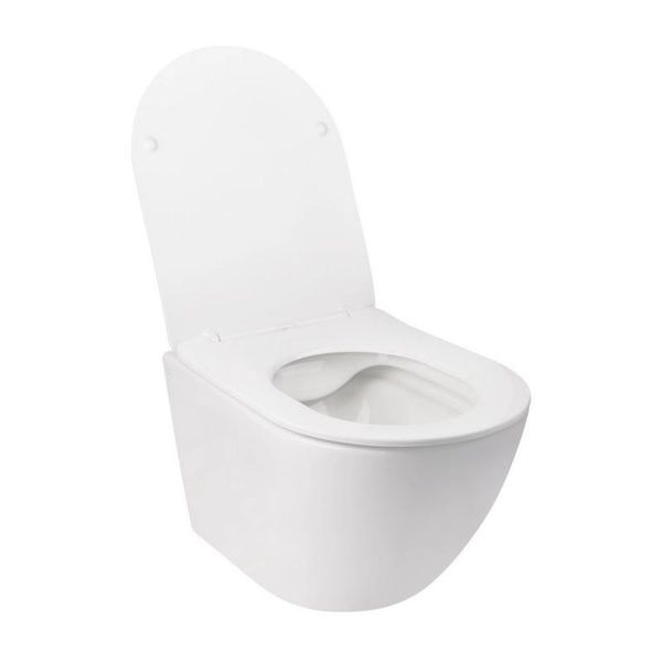 Набор Qtap инсталляция 3 в 1 Nest QT0133M425 с панелью смыва линейной QT0111M08V1384W + унитаз с сиденьем SD00043003 фото