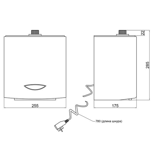 Дезінфектор Qtap Pohodli 220V безконтактний QDZ2000WP White (Dezinfektor) SD00042881 фото