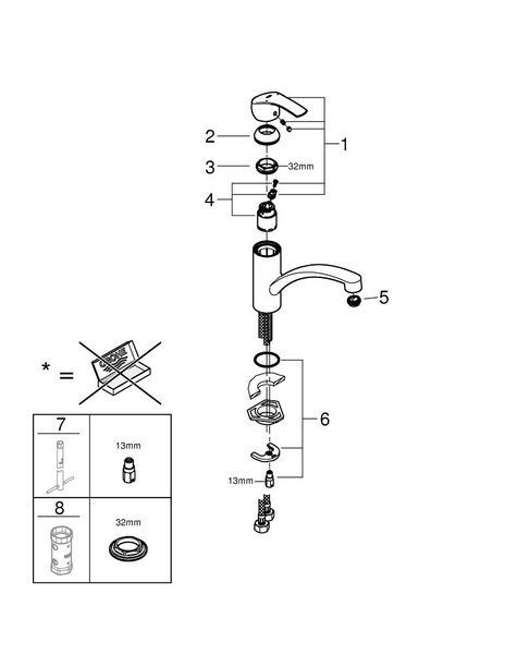 Змішувач для кухні Grohe Eurosmart 32534002 32534002 фото