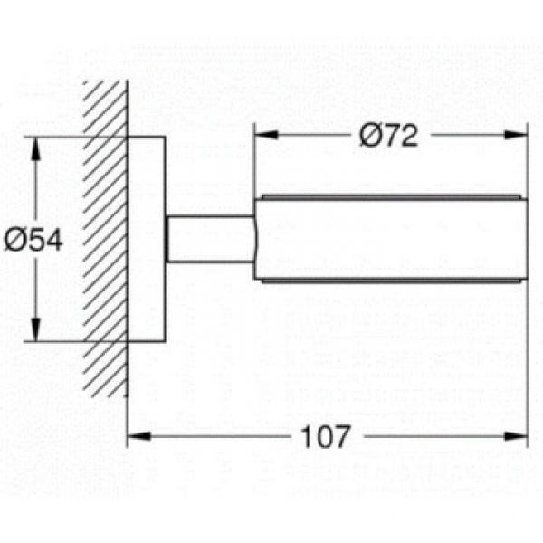 Тримач для склянки, мильниці Grohe Essentials 40369001 40369001 фото