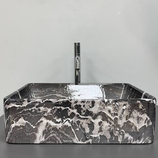 Умивальник (раковина) VBI ASTI M BLACK ONYX накладний VBI-013006 фото