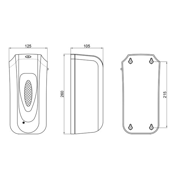 Дезінфектор Qtap Pohodli 6V безконтактний DZ600WP White (Dezinfektor) SD00042882 фото