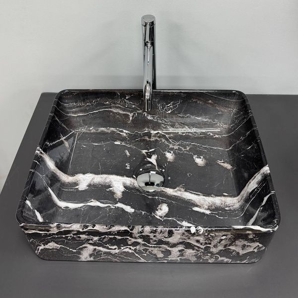 Умивальник (раковина) VBI ASTI M BLACK ONYX накладний VBI-013006 фото