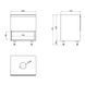 Тумба напольная Qtap Robin 600х616х437 Graphite/Whitish oak со столешницей QT1380TNН6002GWO SD00045872 фото 9