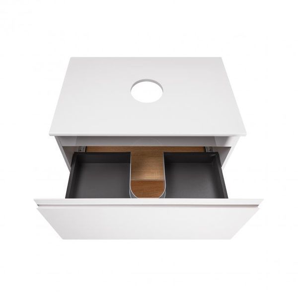 Тумба напольная Qtap Robin 600х616х437 White/Whitish oak со столешницей QT1380TNН6001WWO SD00045869 фото