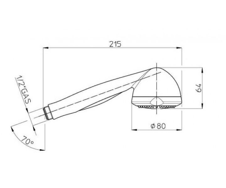 Лійка для ручного душу (3 види струменя) Bossini Miki B000690030005 фото