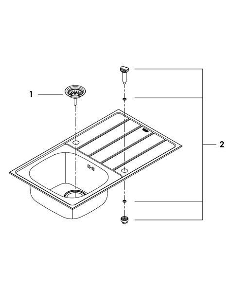 Комплект кухонной мойки и смесителя Grohe K200 31565SD1 31565SD1 фото