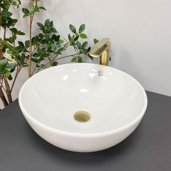 Умивальник (раковина) VBI BRUNICO S WHITE накладний VBI-015201 фото